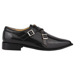 Donna // Leather Double Strap Monk Shoes // Black (US: 10)