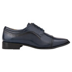 Bruce // Leather Brogue Shoes // Navy Blue (US: 7)