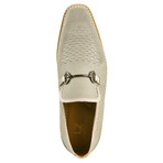 Jack // Textile & Leather Textured Loafers // Beige (US: 10.5)