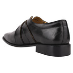 Donna // Leather Double Strap Monk Shoes // Black (US: 11)