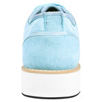 Lava //Textile & Suede Leather Derby Shoes // Light Blue (US: 9.5)