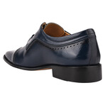 Bruce // Leather Brogue Shoes // Navy Blue (US: 10.5)