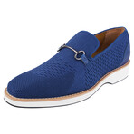 Jack // Textile & Leather Textured Loafers // Royal Blue (US: 9.5)