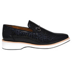 Elvish // 3D Print Leather Loafers // Black (US: 10)