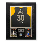 Stephen Curry // Golden State Warriors // Autographed Jersey + Framed