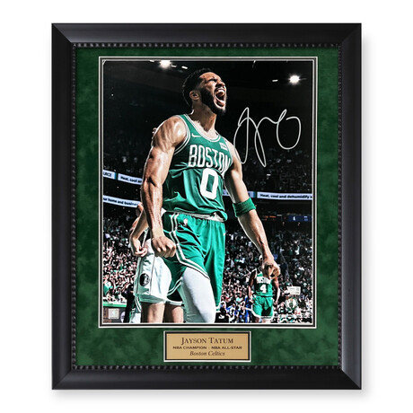 Jayson Tatum // Boston Celtics // Autographed Photograph + Framed // 2