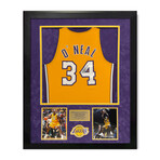 Shaquille O'Neill // Los Angeles Lakers // Autographed Jersey + Framed