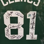 1981 Boston Celtics Team // Autographed Jersey + Framed