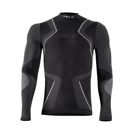 Iron-Ic // Long Sleeve T-Shirt Shirt Performance Warm // Black (S-M)