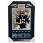 Tom Brady // New England Patriots // Autographed Photograph + Commemorative Rings + Framed // 2