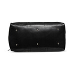 21" Leather Duffel Bag + Free Matching Dopp Kit // Black 