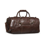 Tourist 23" Leather Duffel Bag + Free Matching Dopp Kit  // Antique Brown