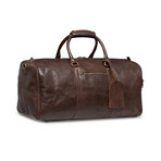 Tourist 23" Leather Duffel Bag + Free Matching Dopp Kit  // Antique Brown