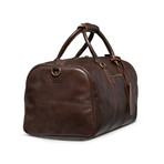 Tourist 23" Leather Duffel Bag + Free Matching Dopp Kit  // Antique Brown