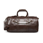 Tourist 23" Leather Duffel Bag + Free Matching Dopp Kit  // Antique Brown