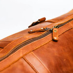 Tourist 23" Leather Duffel Bag + Free Matching Dopp Kit // Saddle Brown 