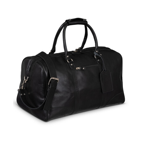 Tourist Leather Duffel Bag 21" // Black