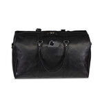 Tourist 21" Leather Duffel Bag + Free Matching Dopp Kit // Black 