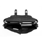 Front Pocket Leather Briefcase // Black