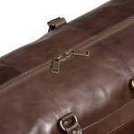 Tourist 23" Leather Duffel Bag + Free Matching Dopp Kit  // Antique Brown