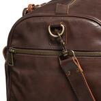 Tourist 23" Leather Duffel Bag + Free Matching Dopp Kit  // Antique Brown