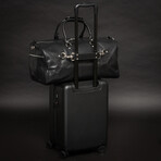 21" Leather Duffel Bag + Free Matching Dopp Kit // Black 