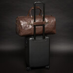 Tourist 23" Leather Duffel Bag + Free Matching Dopp Kit  // Antique Brown