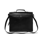 Front Pocket Leather Briefcase // Black