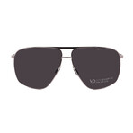 Men's // Porsche P8933-D416 Aviator Sunglasses // Silver + Grey Polarized Lenses