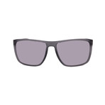 Men's // Porsche P8636-D263 Square Sunglasses // Matte Grey + Mirror Grey Lenses