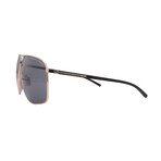 Men's // Porsche P8933-B388 Aviator Sunglasses // Light Gold + Grey Lenses