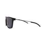 Men's // Porsche P8637-A415 Square Sunglasses // Matte Black + Grey Polarized Lenses