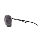 Men's // Porsche P8933-D416 Aviator Sunglasses // Silver + Grey Polarized Lenses