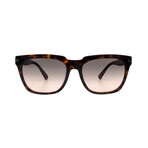 Men's // Prada PR04YS 2AU718 Square Sunglasses // Dark Havana + Brown Gradient Lenses