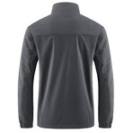 Mock Neck Zip Up Sweatshirt // Dark Gray (2XL)