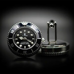 The CUFFDIVER Cufflink Watch // Black