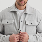 Front Pockets Shacket // Gray (XS)