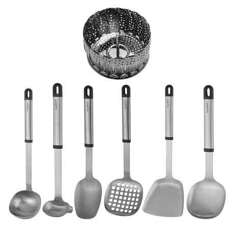 BergHOFF Essentials 7pc Stainless Steel Prep & Serve Set