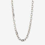 3.5mm Silver Forza (Heavy Link) Chain // 22"