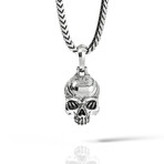 Vita - Silver Skull Pendant // Large