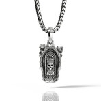 Imperium - Silver Skull Pendant // Small