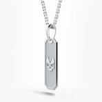 Memento Mori - Silver Tag Pendant