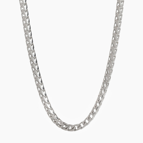 Silver Franco Chain 4mm // 24 in