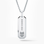 Memento Mori - Silver Tag Pendant