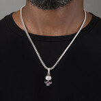 Vita - Silver Skull Pendant // Large