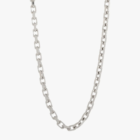 3mm Silver Forza (Heavy Link) Chain // 22"