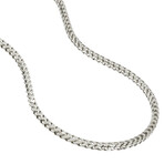 3.5mm Silver Franco Chain // 24"