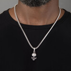 Vita - Silver Skull Pendant // Small