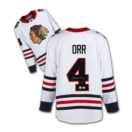 Bobby Orr // Chicago Blackhawks White Jersey // Signed Number 1/4 - GNR COA