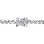 1/2ct TW Diamond S-Link Tennis Bracelet // 7.5 in